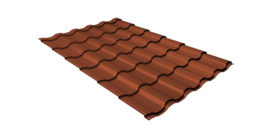 Профиль волновой кредо 0,45 Drap RAL 8004 терракота