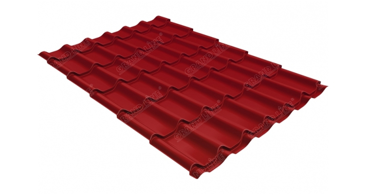 Профиль волновой модерн 0,45 PE RAL 3003 рубиново-красный