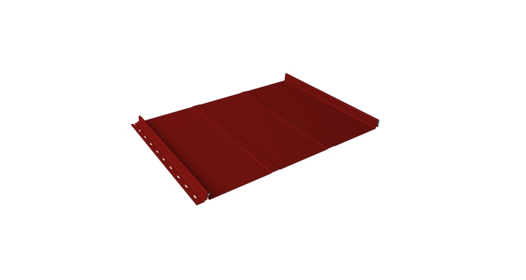 Кликфальц Line Grand Line 0.45 PE с пленкой на замках RAL 3011 коричнево-красный