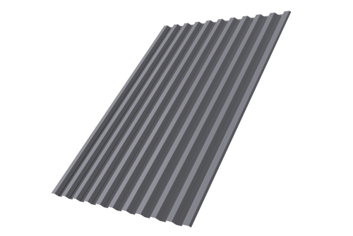 Профнастил С21 R 0,5 Satin RAL 7004 сигнальный серый