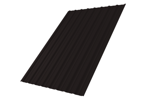 Профнастил С10A GL 0,5 Rooftop Бархат RAL 9005 черный