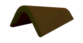 Боковая универсальная черепица Braas темно-коричневый