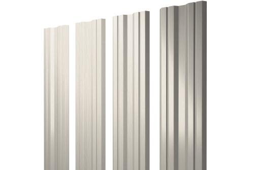 Штакетник Twin с прямым резом 0.45 Print Elite Milky Wood TwinColor
