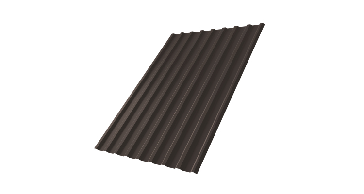 Профнастил С20R 0,5 Satin Мatt RR 32 темно-коричневый
