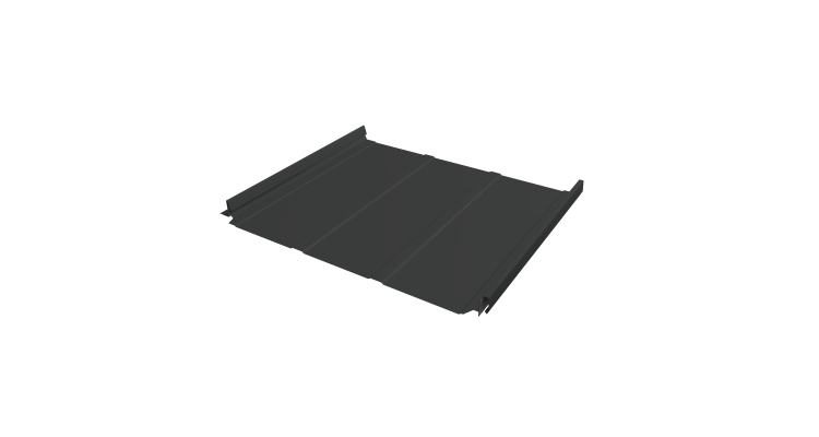 Кликфальц Pro Line Grand Line 0,5 Drap TX с пленкой на замках RAL 7016 антрацитово-серый