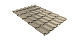 Металлочерепица классик Grand Line 0,45 PE RAL 1015 светлая слоновая кость