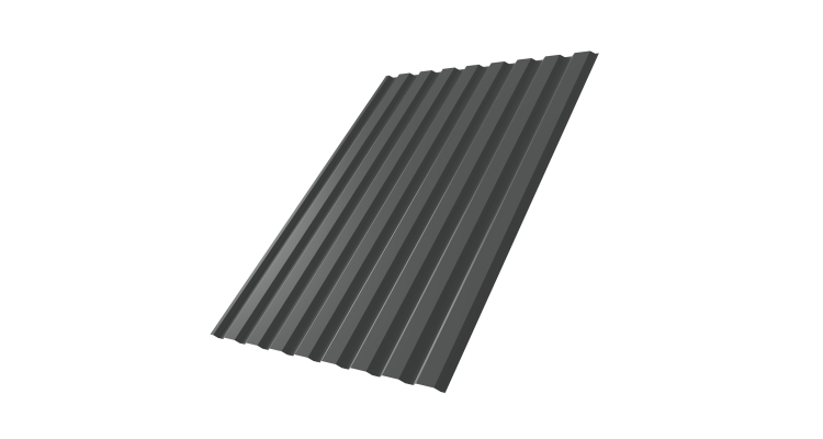 Профнастил С20A 0.45 PE RAL 7016 антрацитово-серый