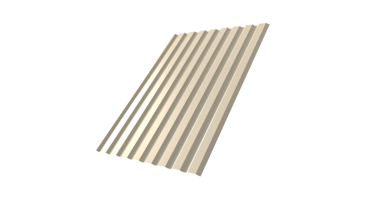 Профнастил С20A 0,45 Drap TX RAL 1015 светлая слоновая кость