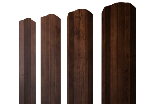 Штакетник М-образный А фигурный 0,45 Print-Double Premium Cherry Wood Fresh