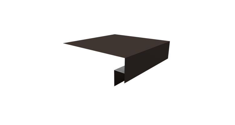 Планка околооконная сложная Блок-хаус new 200х50х27 0,45 Drap RR 32 темно-коричневый (3м)