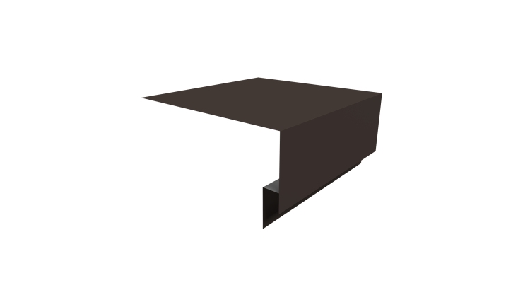 Планка околооконная сложная Блок-хаус new 250х75х27 0,45 Drap ST RR 32 темно-коричневый (2м)