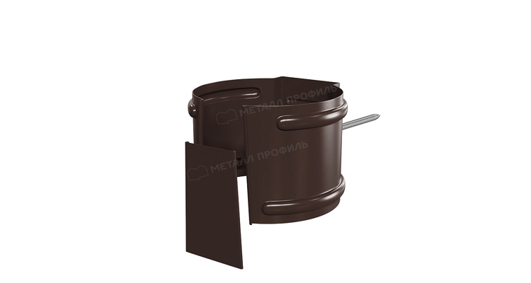 Держатель трубы (на кирпич) Металл Профиль Foramina PUR D100 RAL 8017