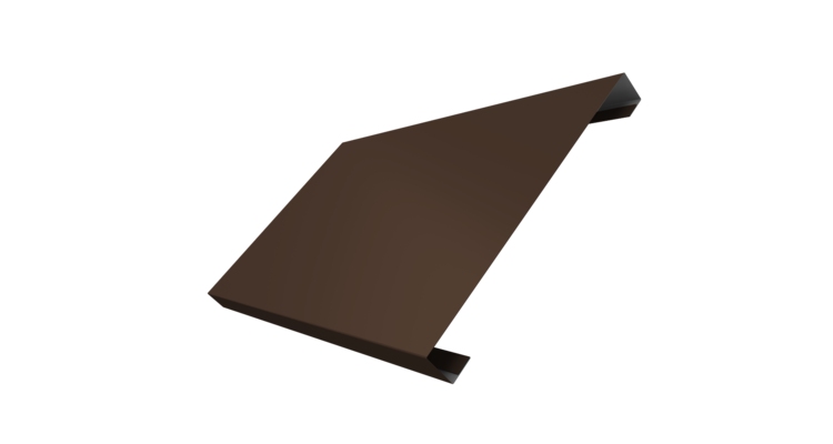 Ламель лицевая 200 забора жалюзи Texas 0.5 PurLite Matt с пленкой RAL 8017 шоколад