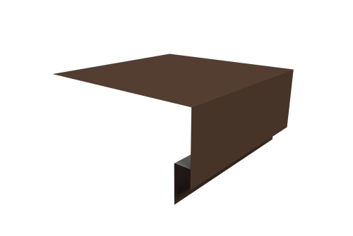 Планка околооконная сложная Экобрус Grand Line 250х75х25 0,5 Drap TX RAL 8017 шоколад (3м)