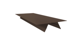 Планка стыковочная составная верхняя 0,45 Drap TwinColor RAL 8017 шоколад (2м)