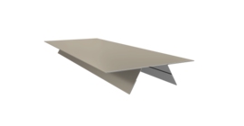 Планка стыковочная составная верхняя 0,5 Satin с пленкой RAL 1015 светлая слоновая кость (2м)