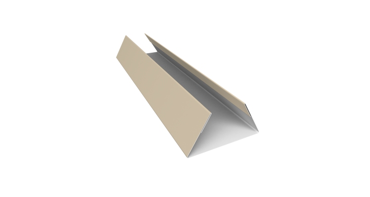 Планка стыковочная составная нижняя 0,45 Drap TX RAL 1015 светлая слоновая кость (3м)