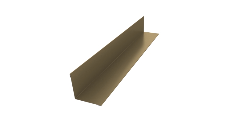 Угол внутренний 50х50 0,45 PE с пленкой RAL 1014 слоновая кость (3м)