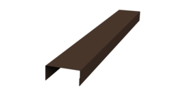 Крышка 30х20 жалюзи Texas 0,5 PurLite Matt RAL 8017 шоколад (3м)