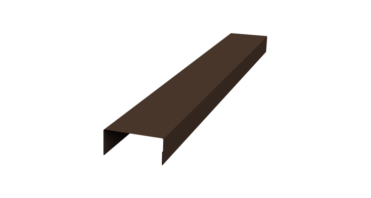 Крышка 45х20 жалюзи Texas 0,45 Drap RAL 8017 шоколад (2,5м)