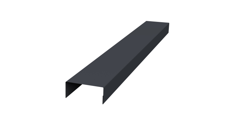 Крышка 45х20 жалюзи Texas 0,5 Rooftop Бархат RAL 7024 мокрый асфальт (2,5м)