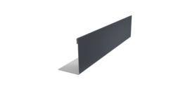 Нащельник 125 Texas 25х35 0,45 Drap TX RAL 7024 мокрый асфальт (L2,0)