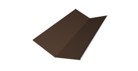 Планка ендовы нижней 300х300 0,45 Drap ST RAL 8017 шоколад (3м)