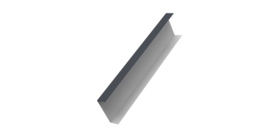 Декоративная накладка на столб универсальная 60х60 для забора жалюзи 0,5 Drap TX RAL 7024 мокрый асфальт (2м)