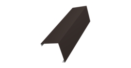 Декоративная накладка на столб универсальная угловая 60х60 для забора жалюзи 0,45 Drap RR 32 темно-коричневый (3м)