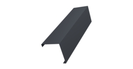 Декоративная накладка на столб универсальная угловая 80х80 для забора жалюзи 0,5 Atlas X RAL 7024 мокрый асфальт (2м)