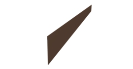 Ламель забора жалюзи Palermo 0,45 Drap TwinColor RAL 8017 шоколад