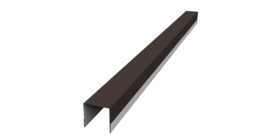 Планка вертикальная обратная для забора жалюзи Palermo 0,45 Drap TR RR 32 темно-коричневый (2,5м)