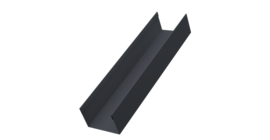 Стойка жалюзи Milan,Tokyo 0,45 Drap-double TX RAL 7024 мокрый асфальт (1,8м)