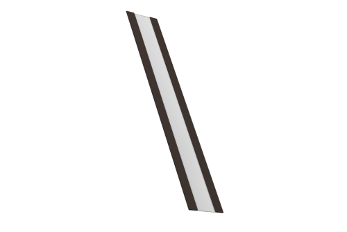 Крепежная планка жалюзи Milan, Milan Slim, Tokyo 0,5 Satin RR 32 темно-коричневый (2м)