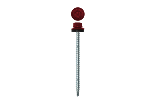 Саморез кровельный Daxmer 4,8х70 RAL 3003 (100) сверло №1